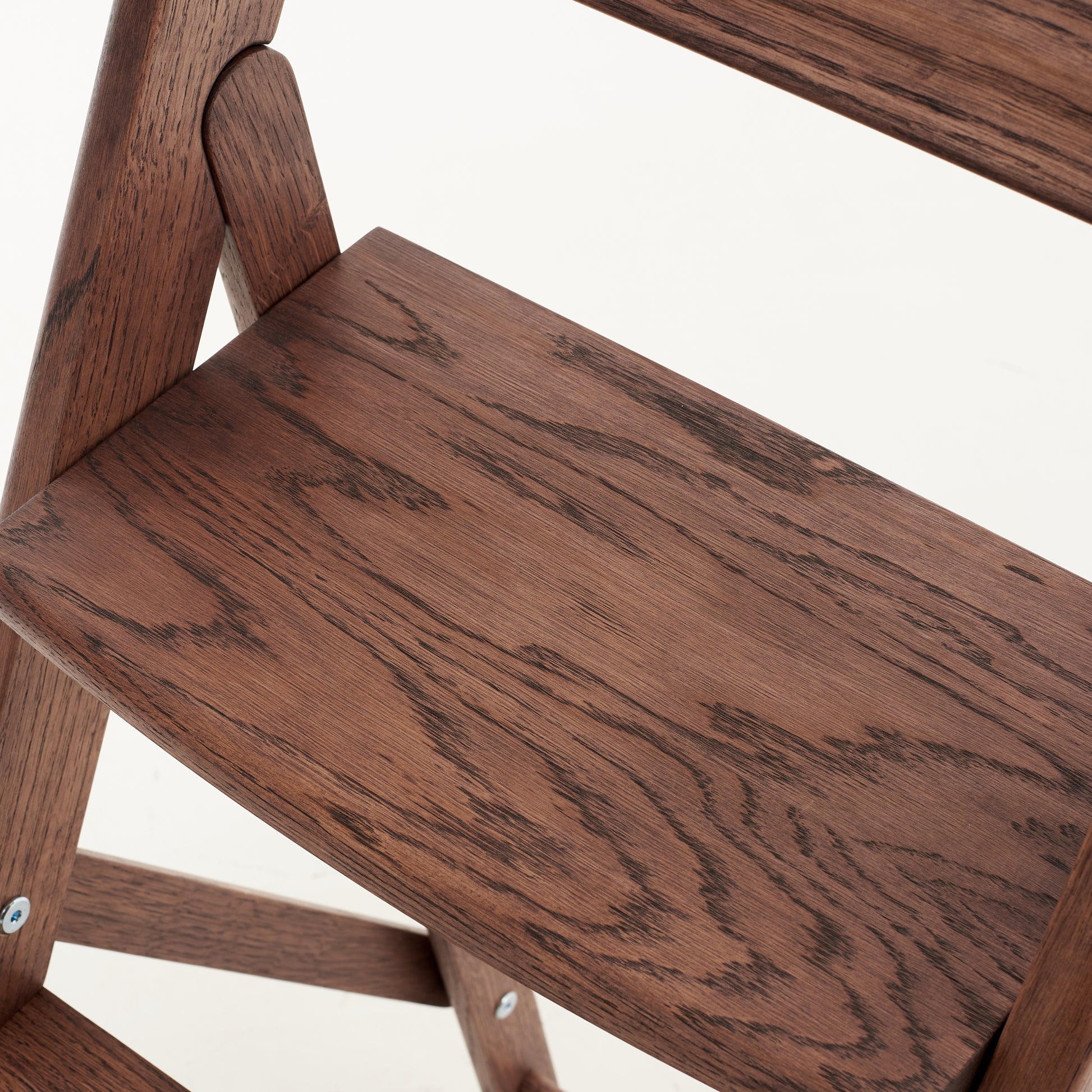 Close-up of handmade oak wood grain texture