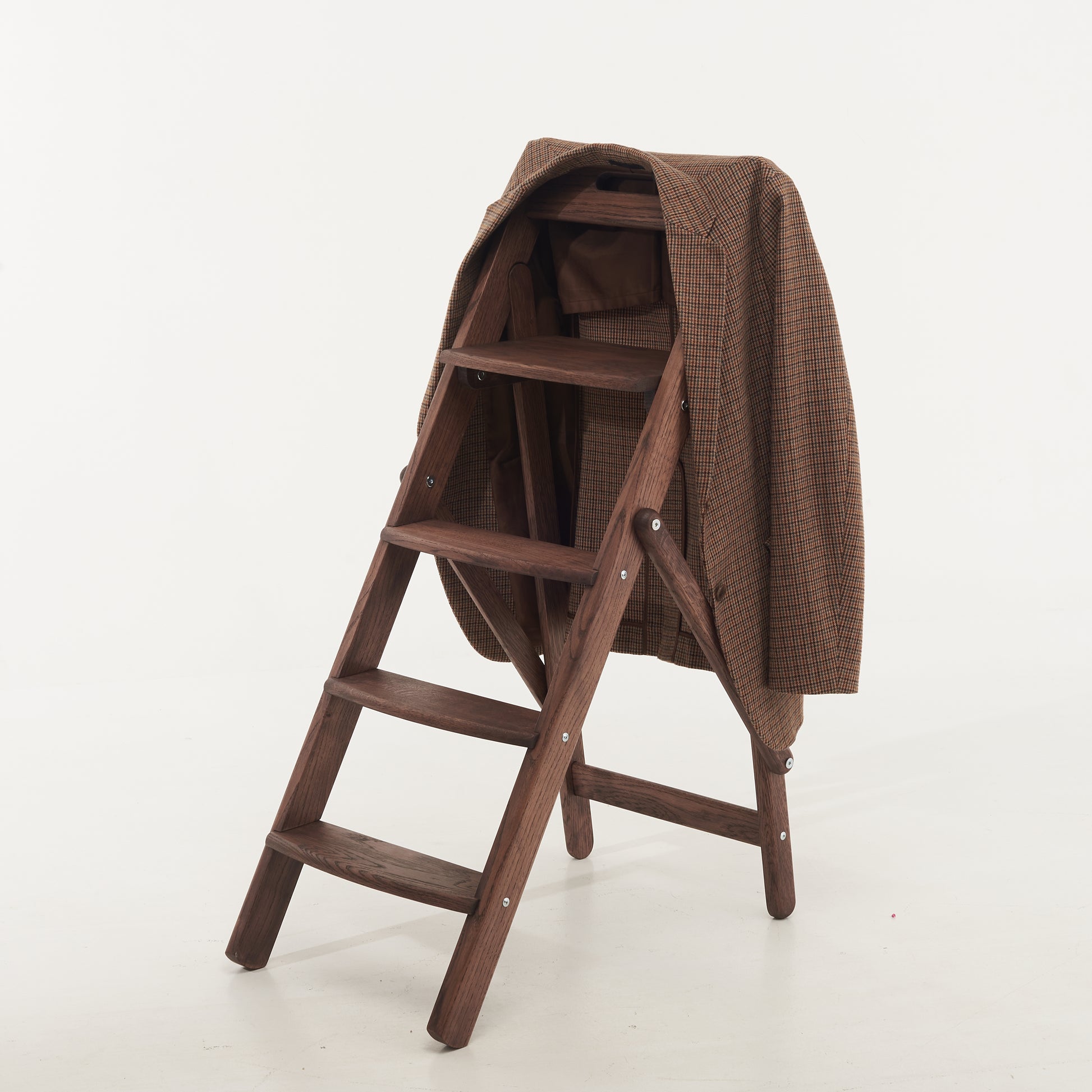 Step ladder gift idea with natural wood finish