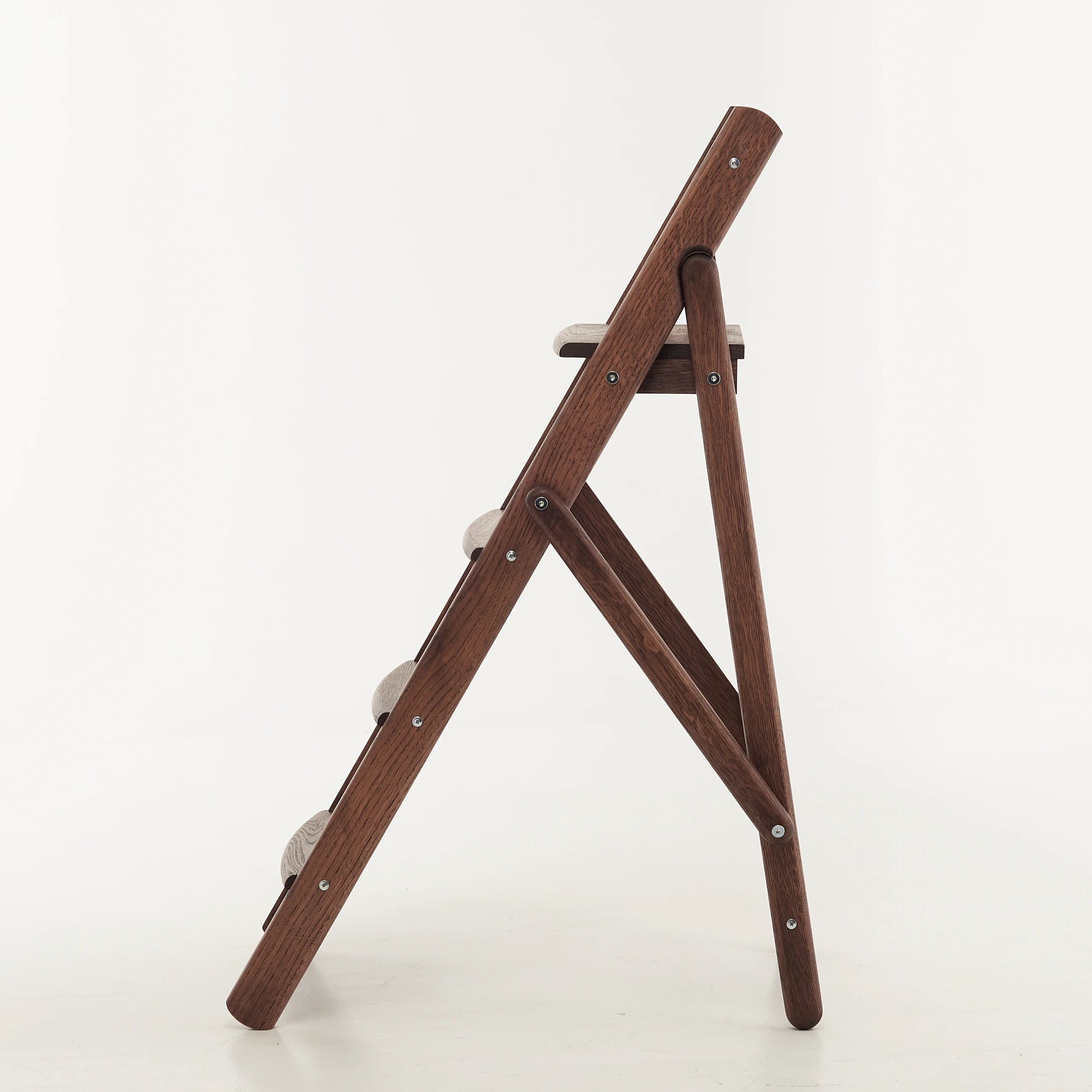 solid wood library ladder
