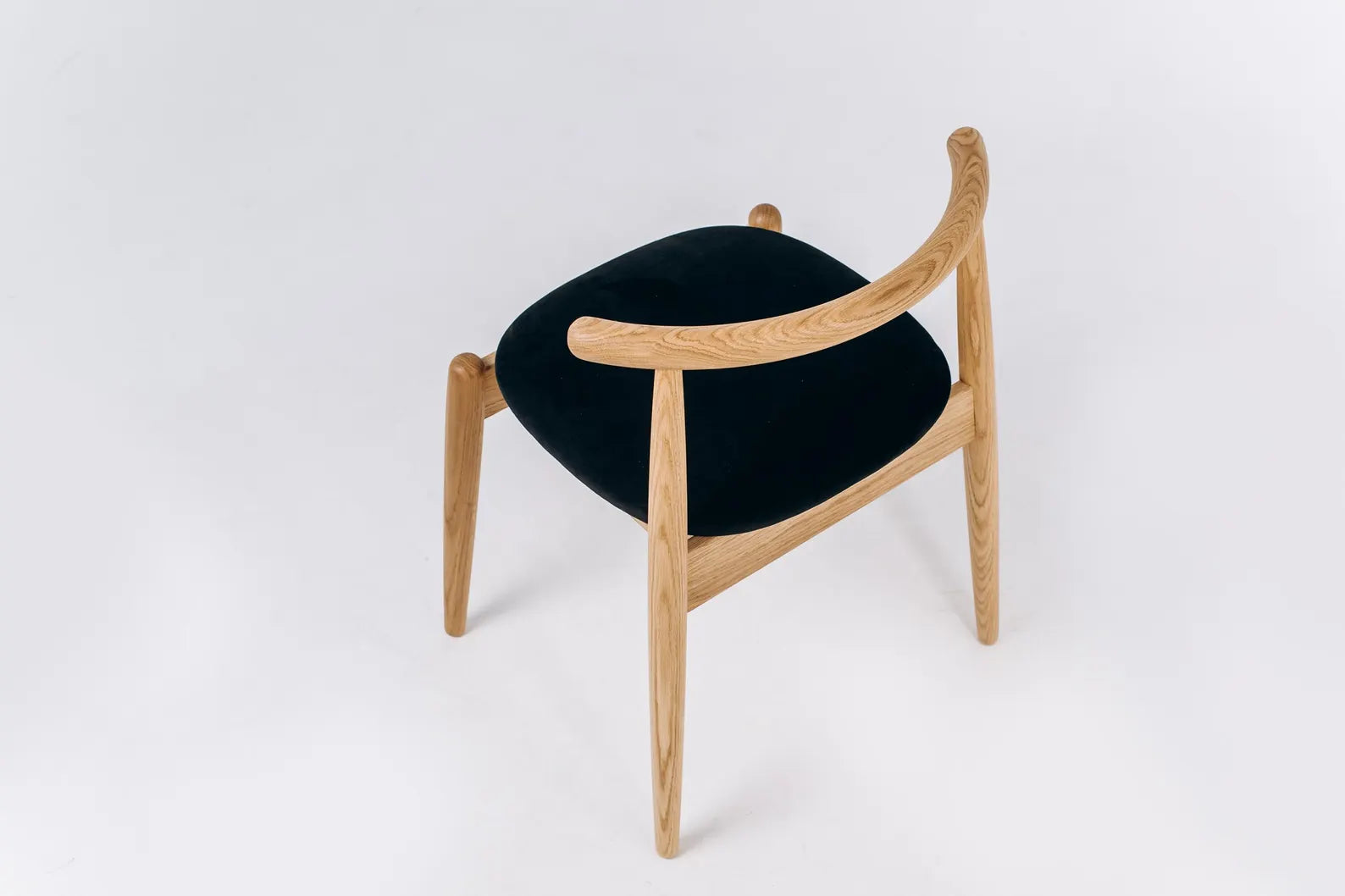 Koloda Scandinavian oak chair with light gray upholstery