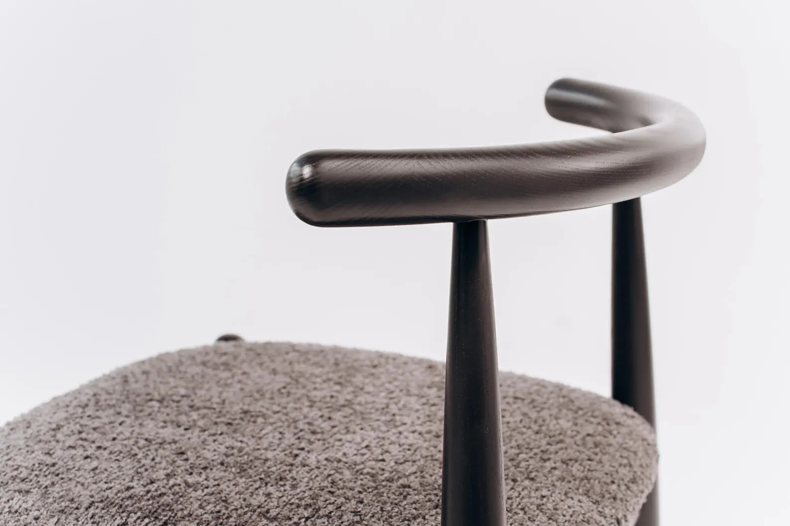 Oak dining chair close-up showing premium wood texture