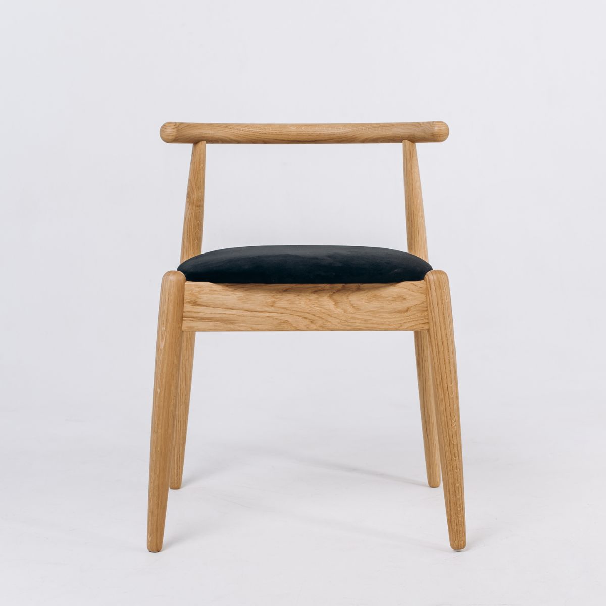 Oak Dining Chair KIBA – Scandinavian Chair with Soft or Hard Seat | Handmade Solid Oak Armchair by Koloda