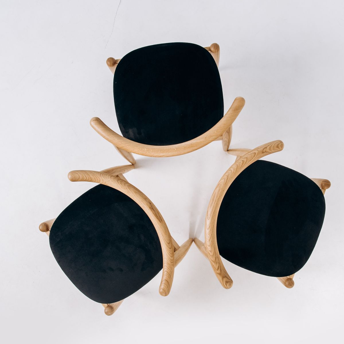 Oak Dining Chair KIBA – Scandinavian Chair with Soft or Hard Seat | Handmade Solid Oak Armchair by Koloda