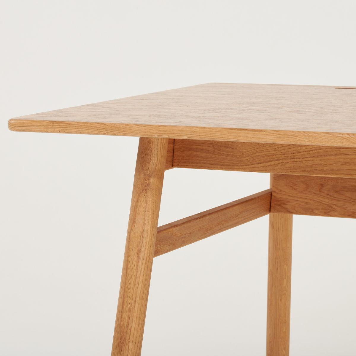 Solid oak desk legs and frame detail, handmade furniture from Ukraine