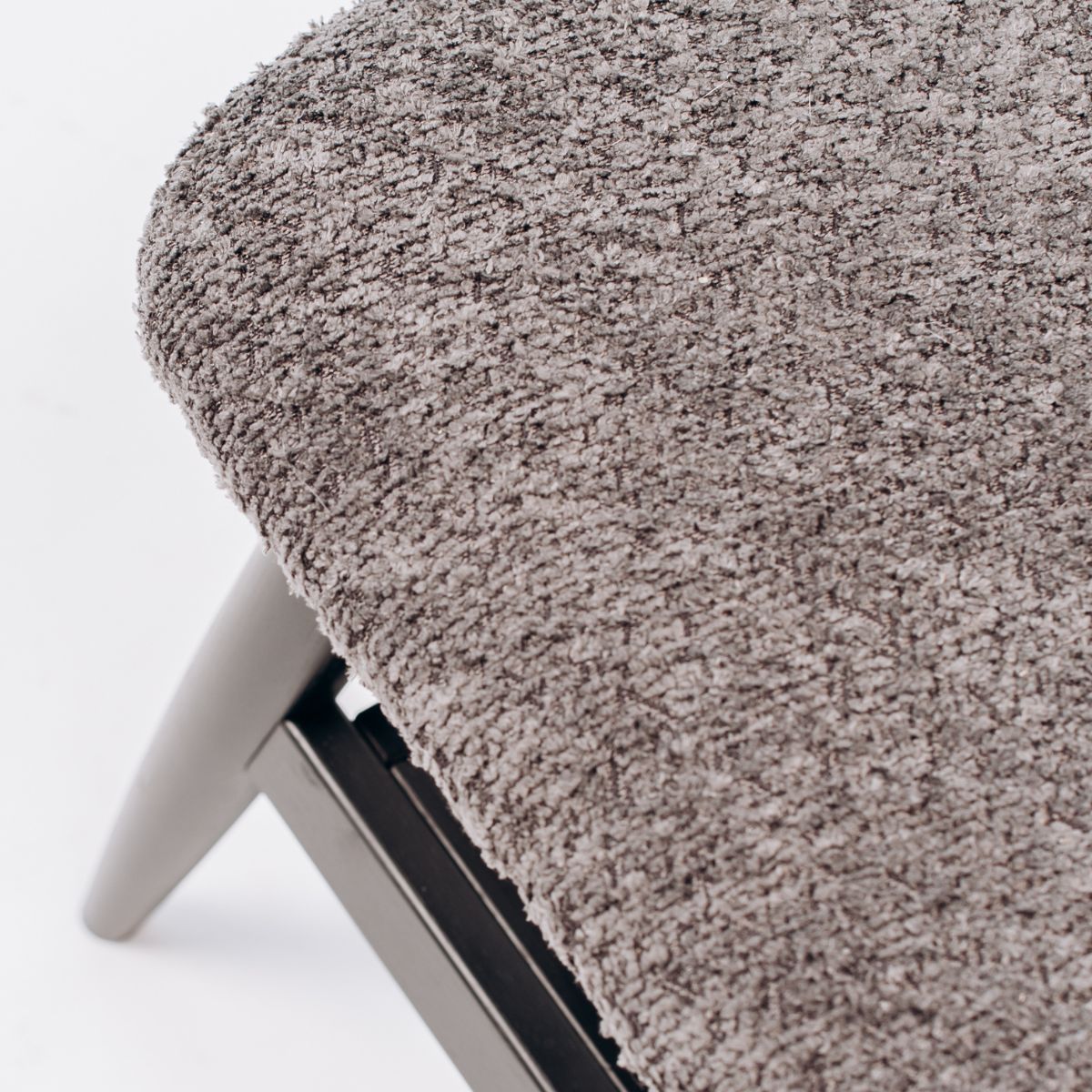 matte black oak bench modern Scandinavian design