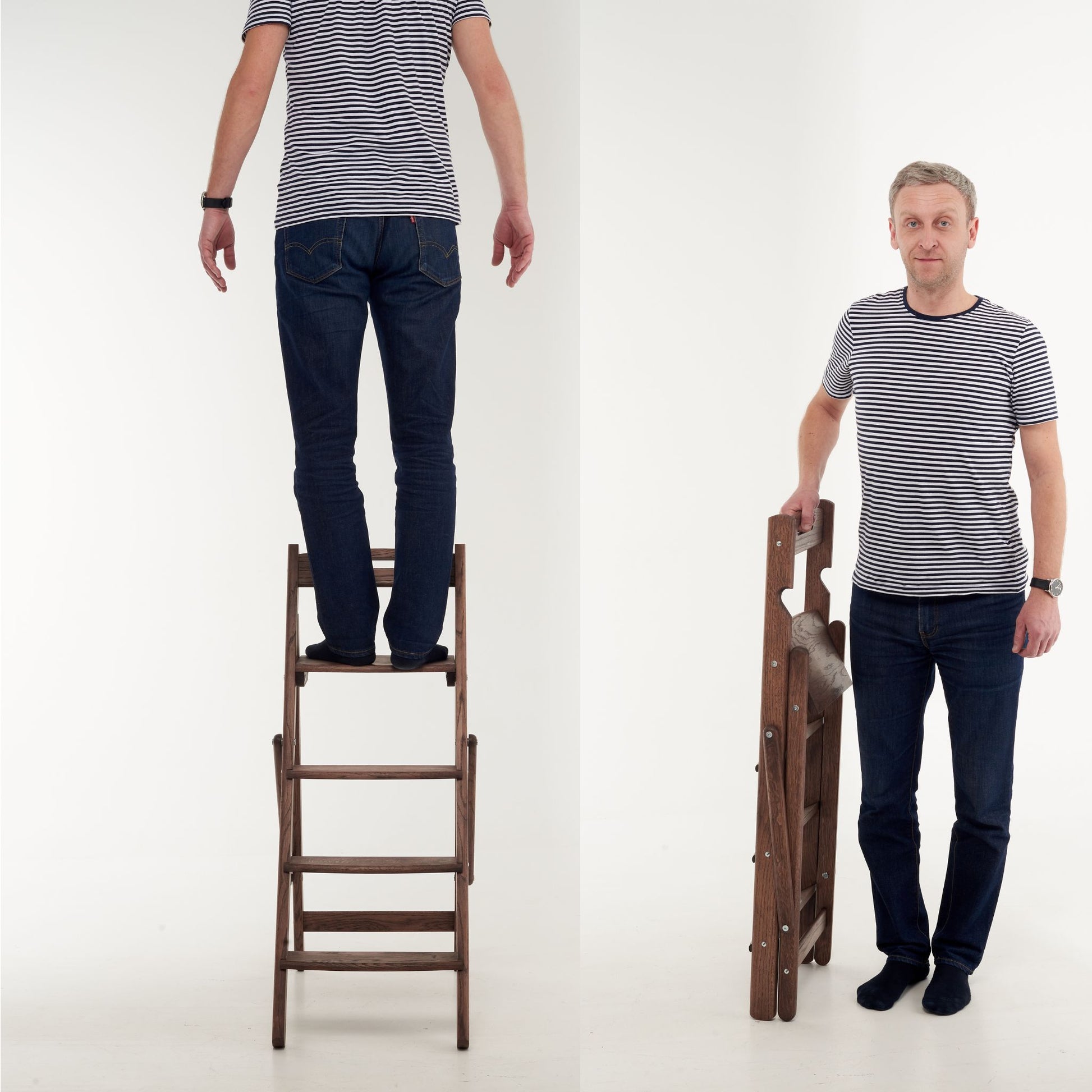 High folding ladder
